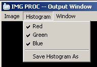 Histogram Menu