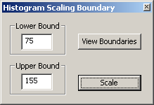 Scaling Dialog Box